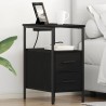 Cabinet de chevet Chêne noir 30 x 48 x 61 cm Bois d'ingénierie 616347616347
