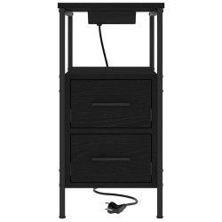 Cabinet de chevet Chêne noir 30 x 48 x 61 cm Bois d'ingénierie 616347616347