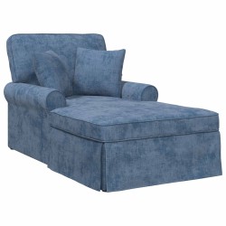 Chaise lounge avec jupe avec coussin Bleu 157 x 91 x 91 cm ARES 616348616348
