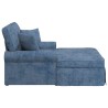 Chaise lounge avec jupe avec coussin Bleu 157 x 91 x 91 cm ARES 616348616348