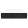 Matelas de lit à ressorts ensachés fermeté moyenne Noir 90x190x20 cm Velours 616350616350