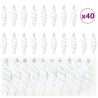 Boule en forme de spirale de Noël 40 pcs Blanc Plastique 616354616354