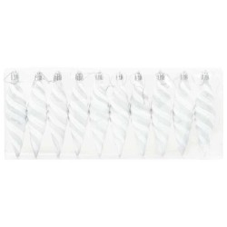 Boule en forme de spirale de Noël 40 pcs Blanc Plastique 616354616354