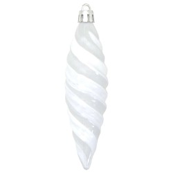 Boule en forme de spirale de Noël 40 pcs Blanc Plastique 616354616354