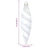 Boule en forme de spirale de Noël 40 pcs Blanc Plastique 616354616354