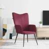 Chaise de relaxation Rouge bordeaux Tissu 616355616355