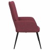 Chaise de relaxation Rouge bordeaux Tissu 616355616355