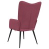 Chaise de relaxation Rouge bordeaux Tissu 616355616355