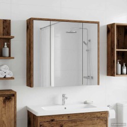Armoire Miroir de Salle de Bain Bois ancien 63,5 x 16 x 62,5 cm 616362616362
