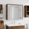 Armoire Miroir de Salle de Bain Bois ancien 63,5 x 16 x 62,5 cm 616362616362