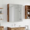 Armoire Miroir de Salle de Bain Bois ancien 60 x 14,5 x 70 cm 616363616363