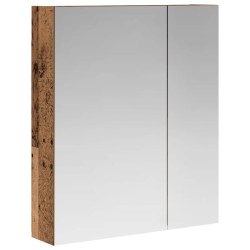 Armoire Miroir de Salle de Bain Bois ancien 60 x 14,5 x 70 cm 616363616363