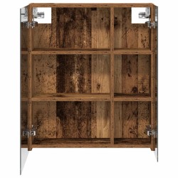 Armoire Miroir de Salle de Bain Bois ancien 60 x 14,5 x 70 cm 616363616363