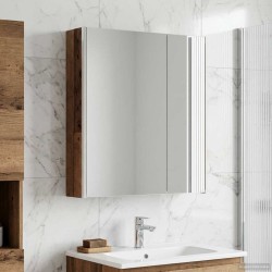 Armoire Miroir de Salle de Bain Bois ancien 63,5 x 15,5 x 70 cm 616366616366