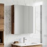 Armoire Miroir de Salle de Bain Bois ancien 63,5 x 15,5 x 70 cm 616366616366