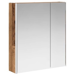Armoire Miroir de Salle de Bain Bois ancien 63,5 x 15,5 x 70 cm 616366616366