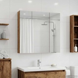 Armoire Miroir de Salle de Bain Bois ancien 70 x 14,5 x 70 cm 616367616367