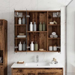 Armoire Miroir de Salle de Bain Bois ancien 70 x 14,5 x 70 cm 616367616367