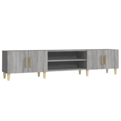 Meuble TV sonoma gris 180x31,5x40 cm bois d'ingénierie 616373616373