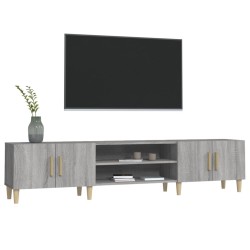 Meuble TV sonoma gris 180x31,5x40 cm bois d'ingénierie 616373616373