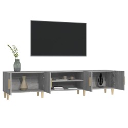 Meuble TV sonoma gris 180x31,5x40 cm bois d'ingénierie 616373616373