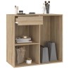 Armoire cosmétique Chêne sonoma 80x40x75 cm Bois d'ingénierie 616378616378