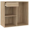 Armoire cosmétique Chêne sonoma 80x40x75 cm Bois d'ingénierie 616378616378