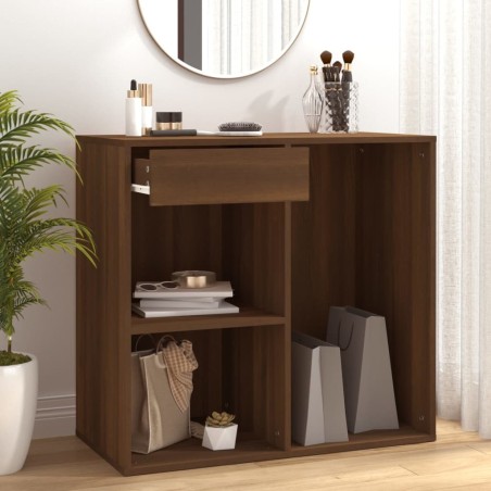 Armoire cosmétique Chêne marron 80x40x75 cm Bois d'ingénierie 616379616379