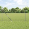 Clôture hexagonale avec poteau 100 x 1 m Acier recouvert de PVC 616386616386