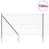 Clôture hexagonale avec poteau 100 x 1 m Acier recouvert de PVC 616386616386