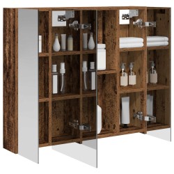 Armoire Miroir de Salle de Bain Bois ancien 80 x 14.5 x 70 cm 616399616399