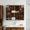 Armoire Miroir de Salle de Bain Bois ancien 80 x 14.5 x 70 cm 616399616399