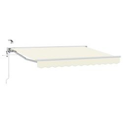 Auvent rétractable électrique Crème et Blanc 3,5 x 2 m 616402616402