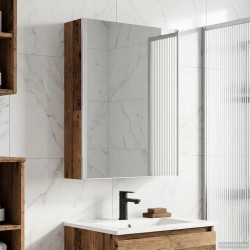 Armoire Miroir de Salle de Bain Bois ancien 53,5 x 15,5 x 70 cm 616404616404