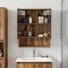 Armoire Miroir de Salle de Bain Bois ancien 50 x 14,5 x 70 cm 616405616405