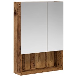 Armoire Miroir de Salle de Bain Bois ancien 50 x 14,5 x 70 cm 616405616405