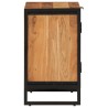 Armoire de salle de bain bois massif d'acacia et fer 616408616408