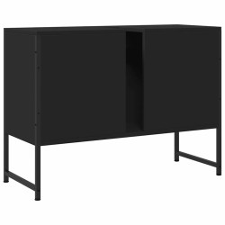 Armoire lavabo de salle de bain noir 80x33x60cm bois ingénierie 616409616409