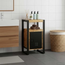 Armoire de salle de bain Marron Bois de mangue massif 616410616410