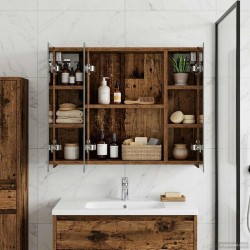 Armoire Miroir de Salle de Bain Bois ancien 60 x 14,5 x 50 cm 616413616413