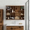 Armoire Miroir de Salle de Bain Bois ancien 60 x 14,5 x 50 cm 616413616413