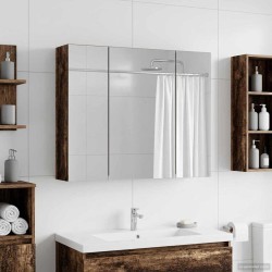 Armoire Miroir de Salle de Bain Bois ancien 60 x 14,5 x 50 cm 616413616413