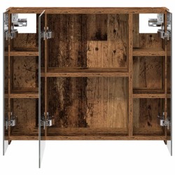 Armoire Miroir de Salle de Bain Bois ancien 60 x 14,5 x 50 cm 616413616413