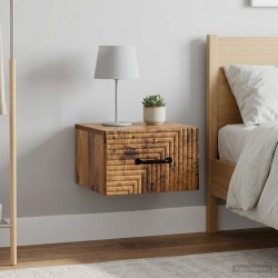 Cabinet de chevet mural 2 pcs Bois ancien 34,5 x 33 x 20 cm 616416616416