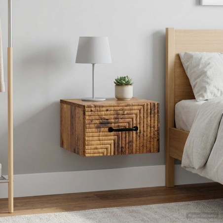 Cabinet de chevet mural 2 pcs Bois ancien 34,5 x 33 x 20 cm 616416616416