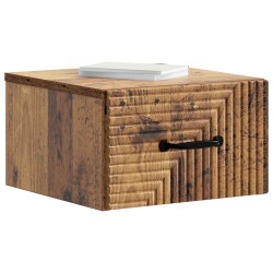 Cabinet de chevet mural 2 pcs Bois ancien 34,5 x 33 x 20 cm 616416616416