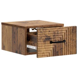Cabinet de chevet mural 2 pcs Bois ancien 34,5 x 33 x 20 cm 616416616416