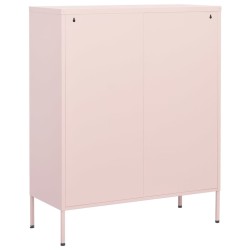 Armoire de rangement Rose 80x35x101,5 cm Acier 616420616420