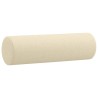 Canapé 2 places avec oreillers décoratifs crème 120 cm tissu 616423616423