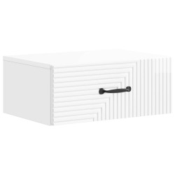 Cabinet de chevet mural 2 pcs Blanc brillant 49 x 34,5 x 20 cm 616424616424